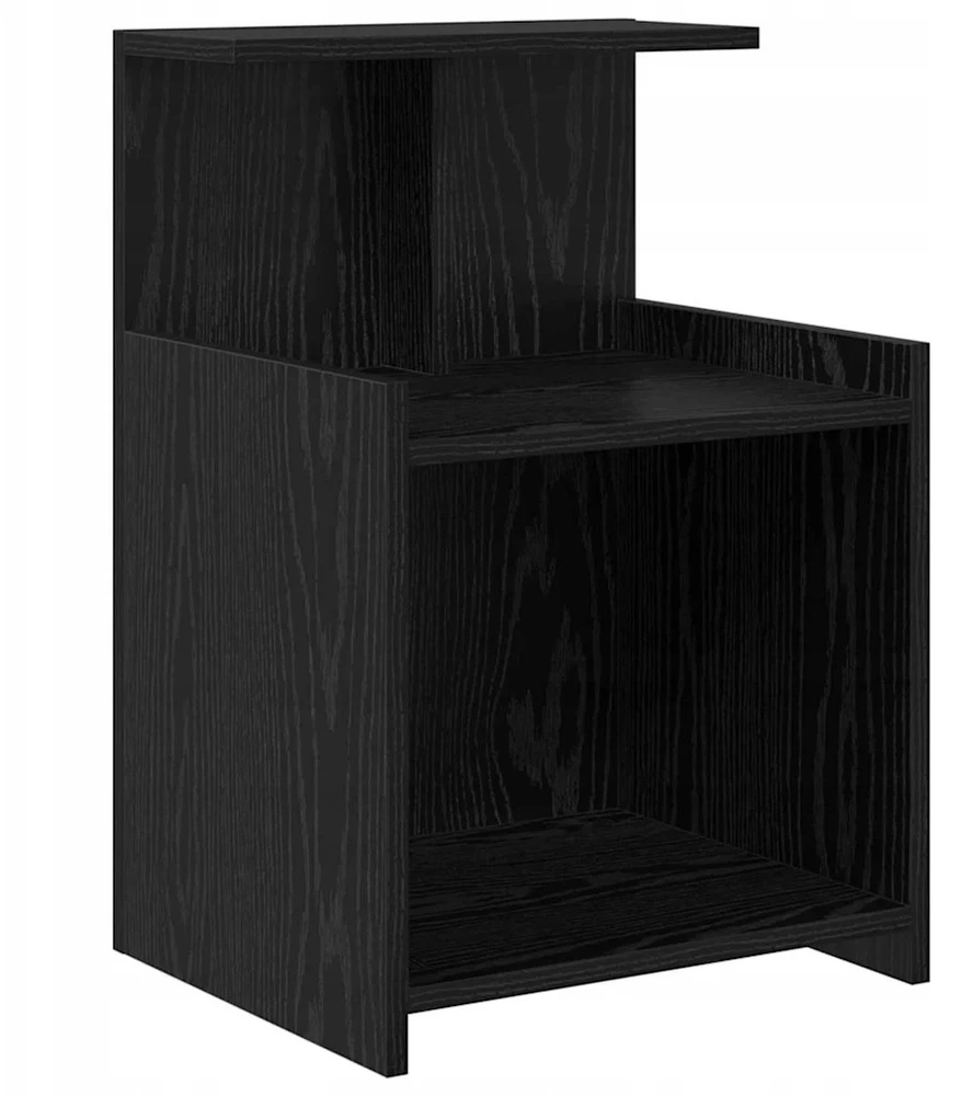 Šalia lovos spintelė 2 pcs Juodas ąžuolas 40 x 35 x 60 cm