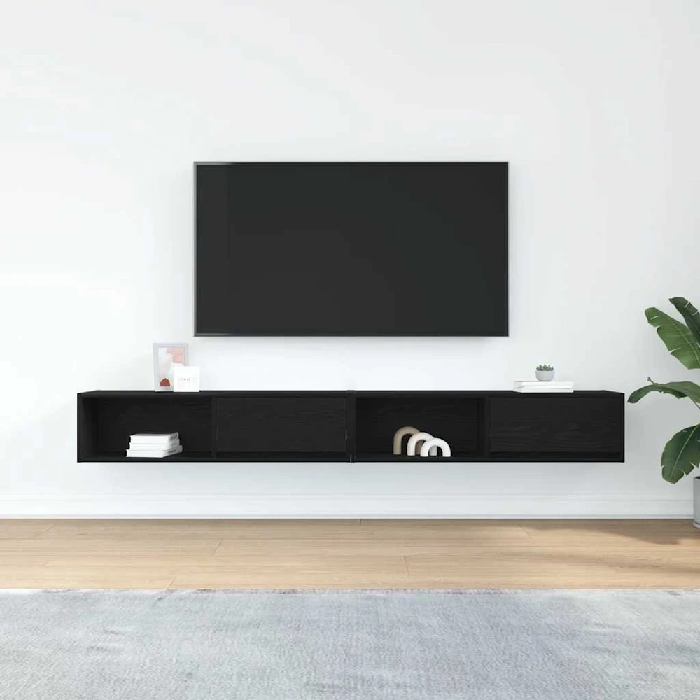 TV staliukas Televizoriaus spintelės, 2vnt., 100x31x25,5 cm, mediena