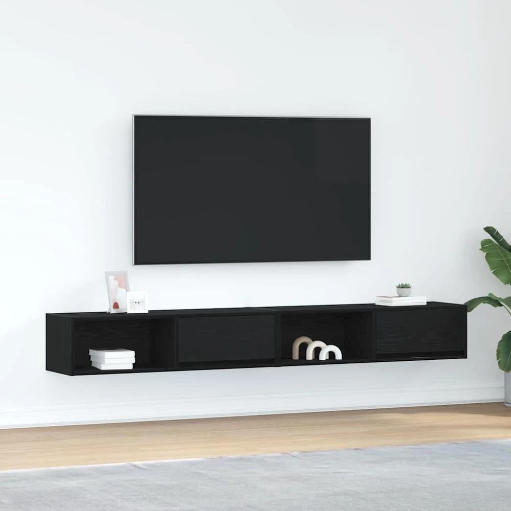 TV staliukas Televizoriaus spintelės, 2vnt., 100x31x25,5 cm, mediena
