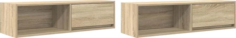 TV staliukas Televizoriaus spintelės, 2vnt., 100x31x25,5 cm, mediena