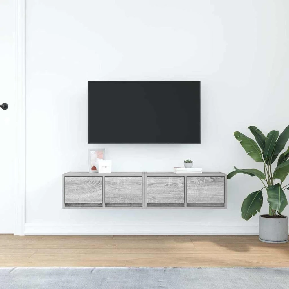 TV staliukas Televizoriaus spintelės, 2vnt., 60x31x25,5 cm, mediena