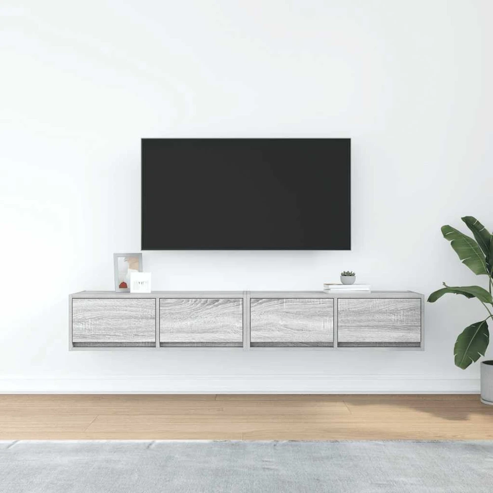 TV staliukas Televizoriaus spintelės, 2vnt., 80x31x25,5 cm, mediena