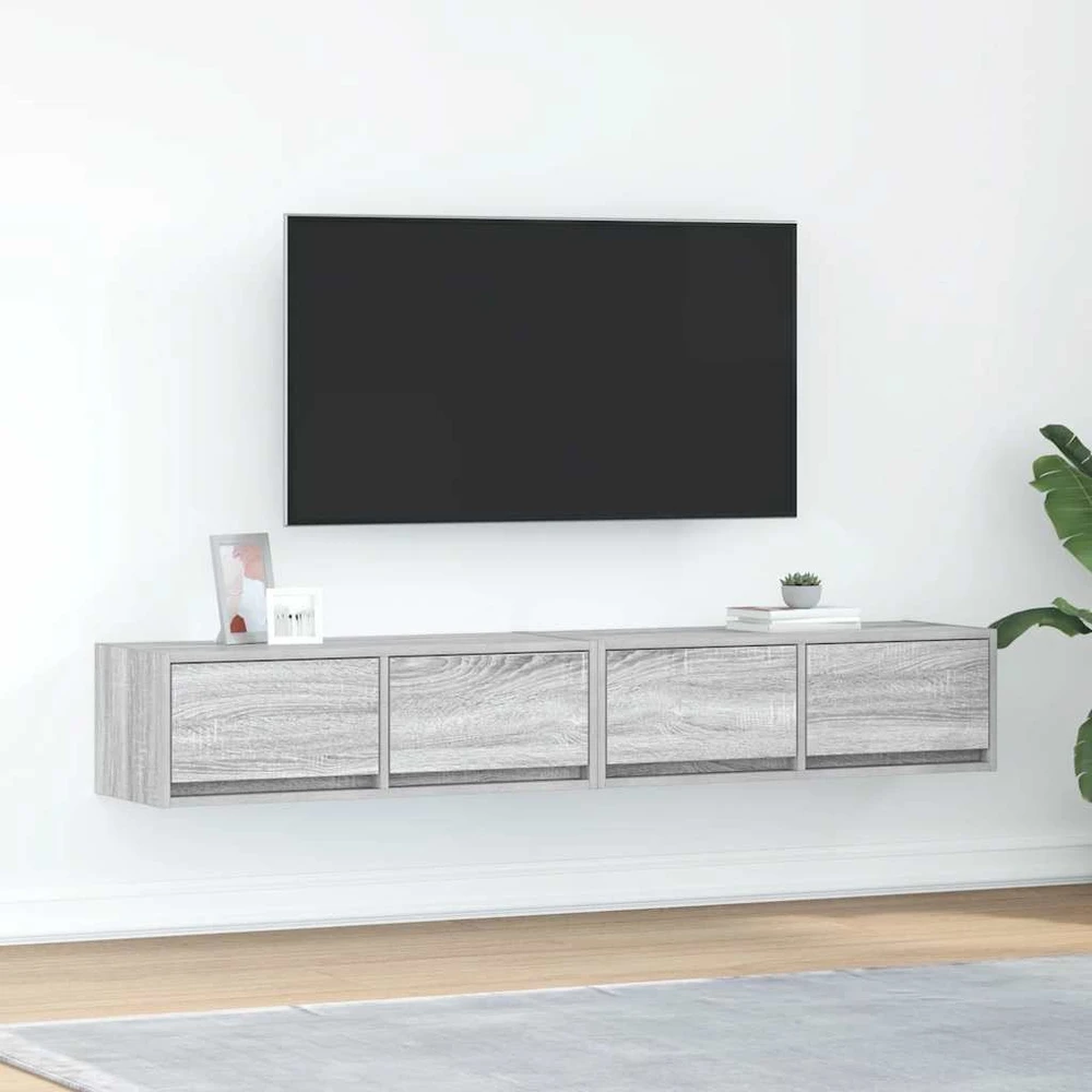 TV staliukas Televizoriaus spintelės, 2vnt., 80x31x25,5 cm, mediena