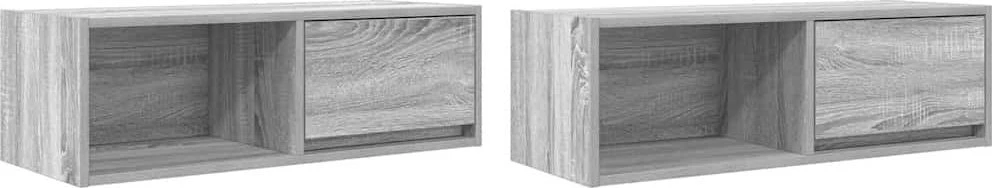 TV staliukas Televizoriaus spintelės, 2vnt., 80x31x25,5 cm, mediena