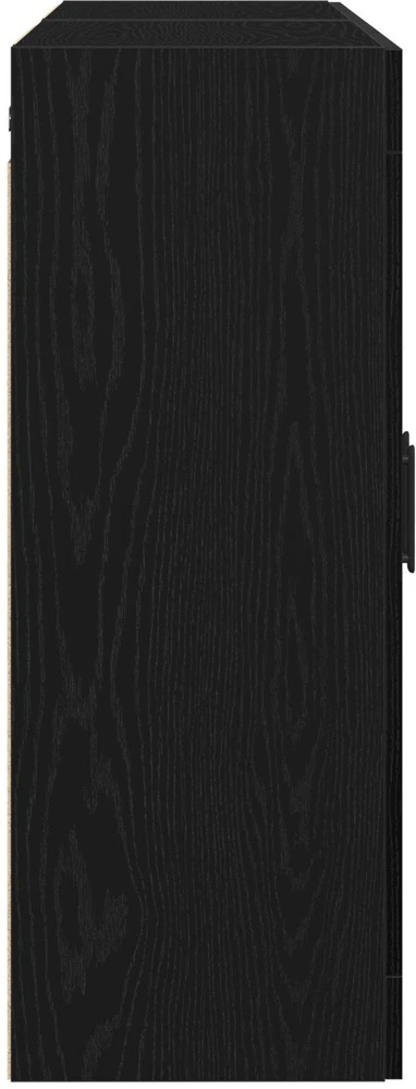 Prikabinama spinta 2 vnt. Juodas ąžuolas 69,5 x 34 x 90 cm