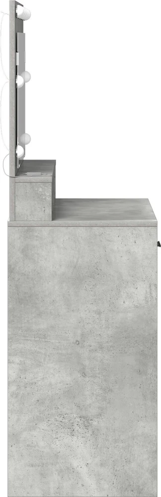 Makiažo stalas Betono pilka 79 x 41 x 135 cm Apdirbta mediena