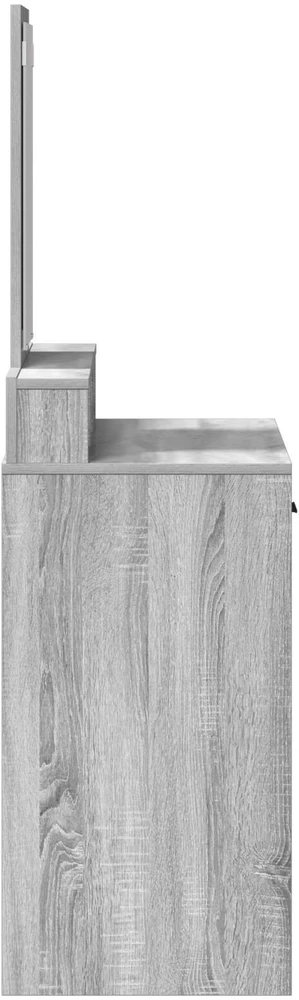 Makiažo stalas Pilkas Sonoma 79 x 41 x 140 cm Apdirbta mediena