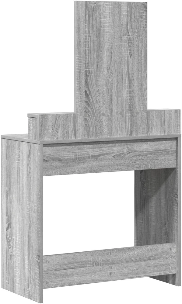 Makiažo stalas Pilkas Sonoma 79 x 41 x 140 cm Apdirbta mediena