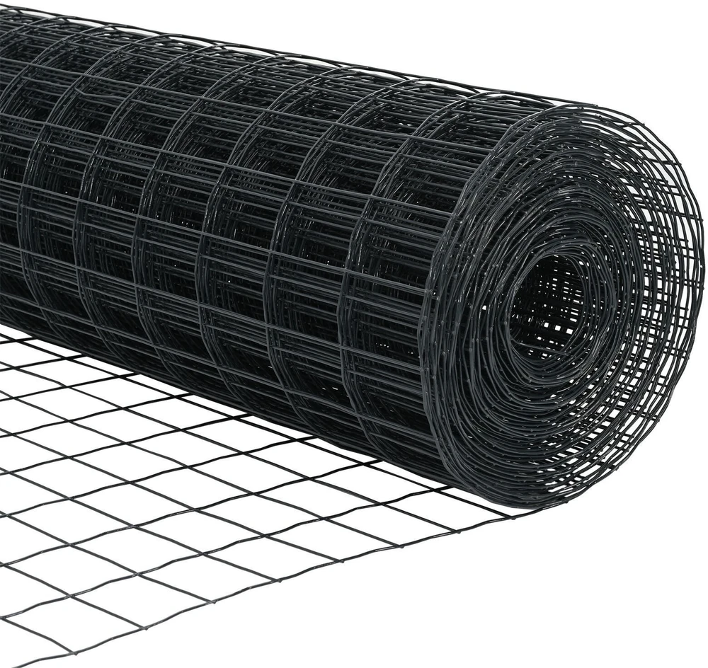 Euro tvora 0,6 x 25 m PVC padengta geležis Pilka