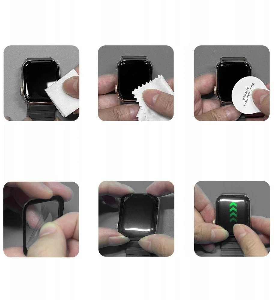 Tech-Protect Glass Flex+ 2-pack hybrid glass skirtas Xiaomi Smart Band 10 / 10 NFC – juodos spalvos