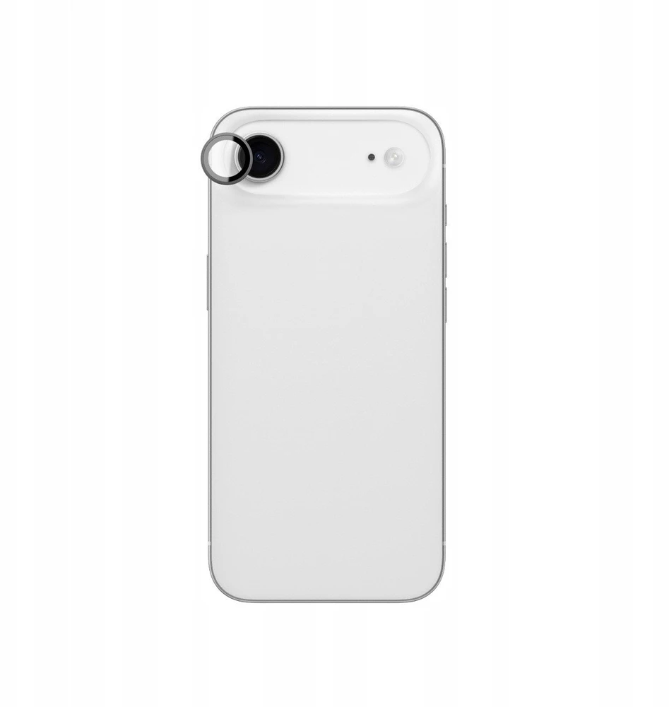 AmazingThing Lens Glass skirtas Apple iPhone 17 Air with juodos spalvos Aluminum Frame