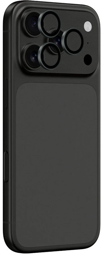 AmazingThing Sapphire Camera Glass skirtas Apple iPhone 17 Pro / Pro Max – su Gray Frame