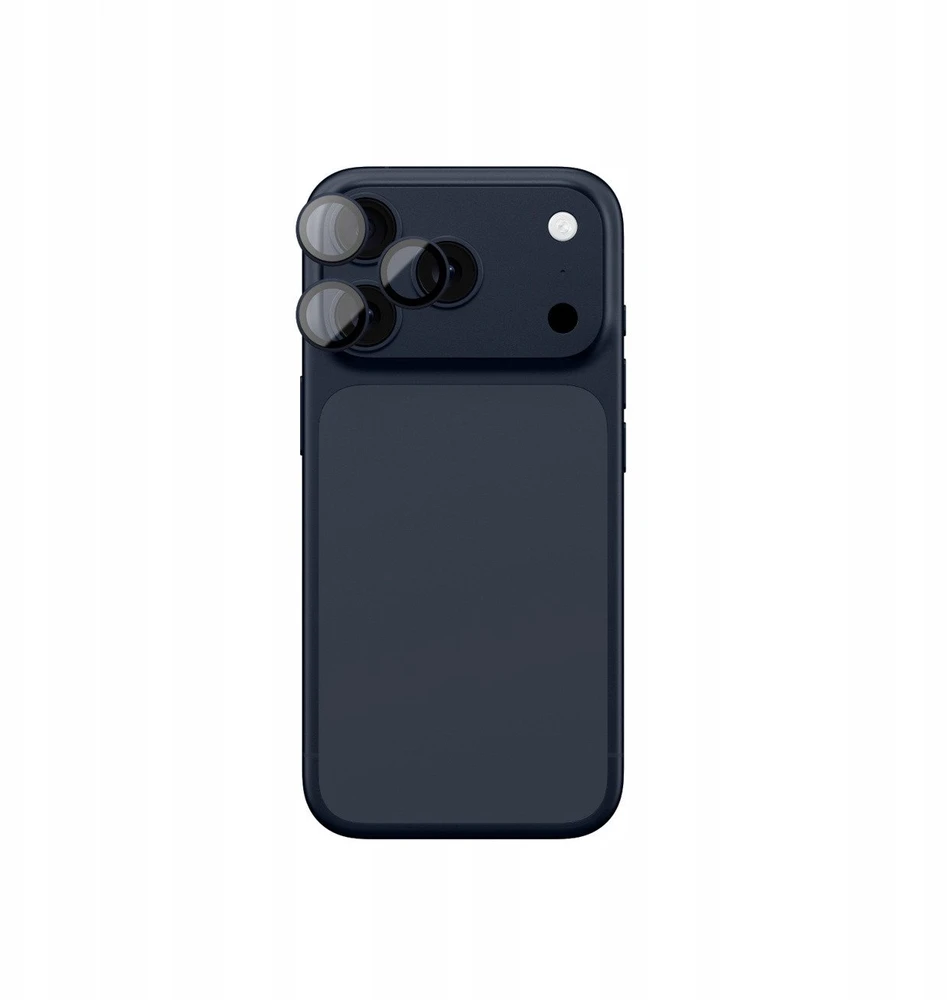 AmazingThing Sapphire Camera Glass skirtas Apple iPhone 17 Pro / Pro Max – su Mėlyna Frame