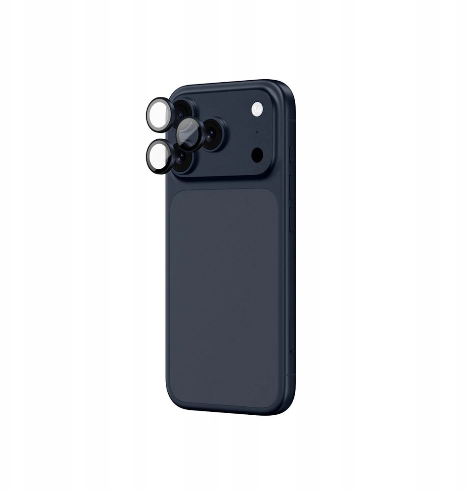 AmazingThing Sapphire Camera Glass skirtas Apple iPhone 17 Pro / Pro Max – su Mėlyna Frame