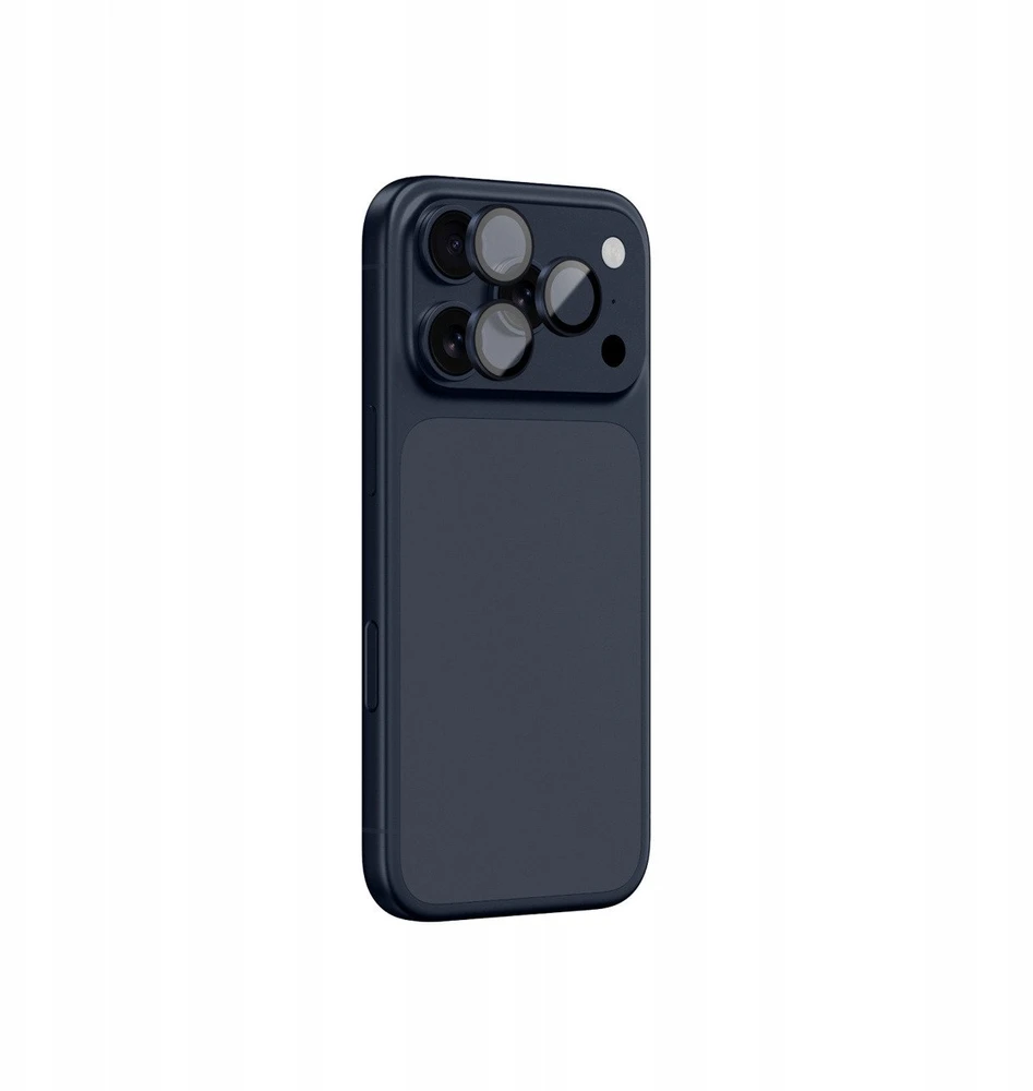 AmazingThing Sapphire Camera Glass skirtas Apple iPhone 17 Pro / Pro Max – su Mėlyna Frame