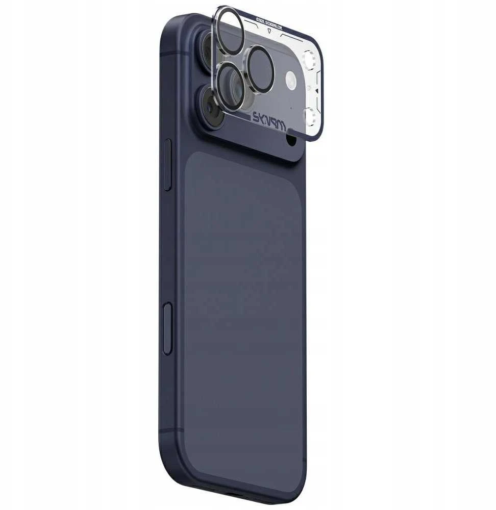 Camera Lens Glass Skinarma Magma Full Matte skirtas Apple iPhone 17 Pro Max mėlynas