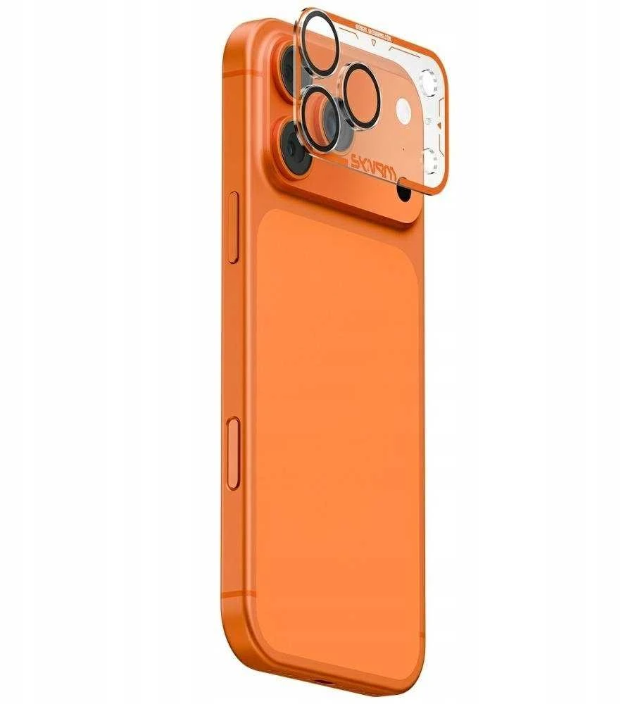Camera Lens Glass Skinarma Magma Full Matte skirtas Apple iPhone 17 Pro oranžinis