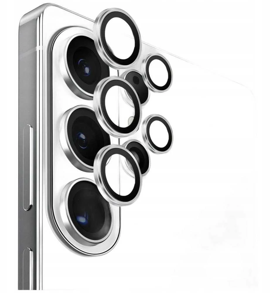 Glass skirtas Camera UNIQ Optix Aliuminio Camera Lens skirtas Samsung Galaxy S26 / S26 Plus sidabrinis