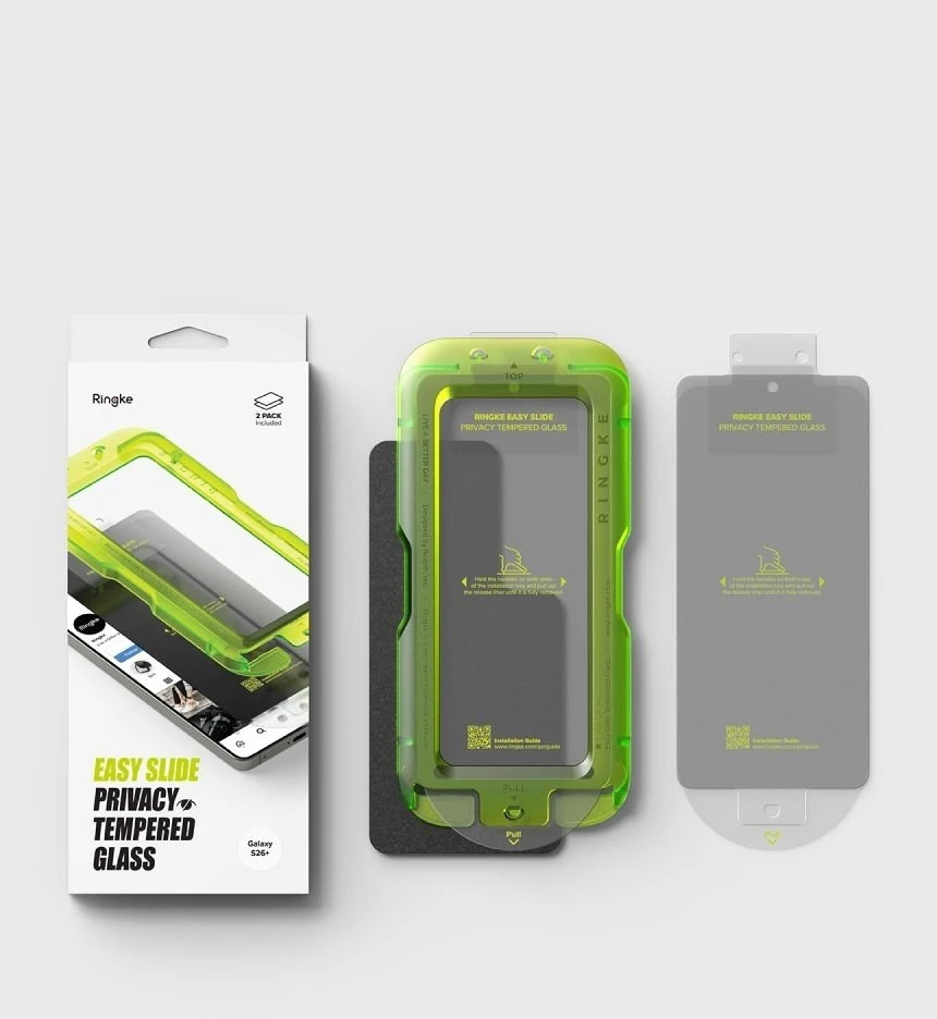 Apsauginis stiklas su privatumo filtru Ringke Easy Slide 2 vnt. Samsung Galaxy S26+ Plus