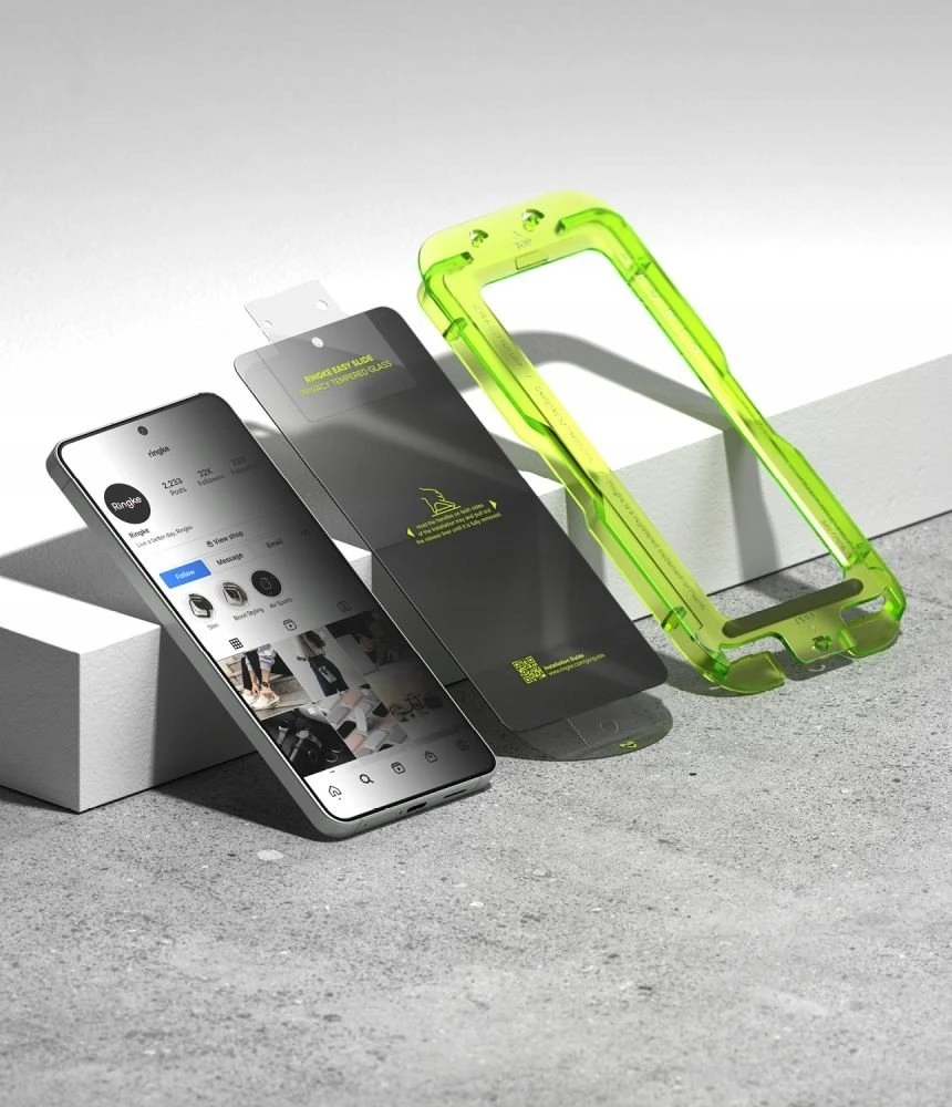 Apsauginis stiklas su privatumo filtru Ringke Easy Slide 2 vnt. Samsung Galaxy S26