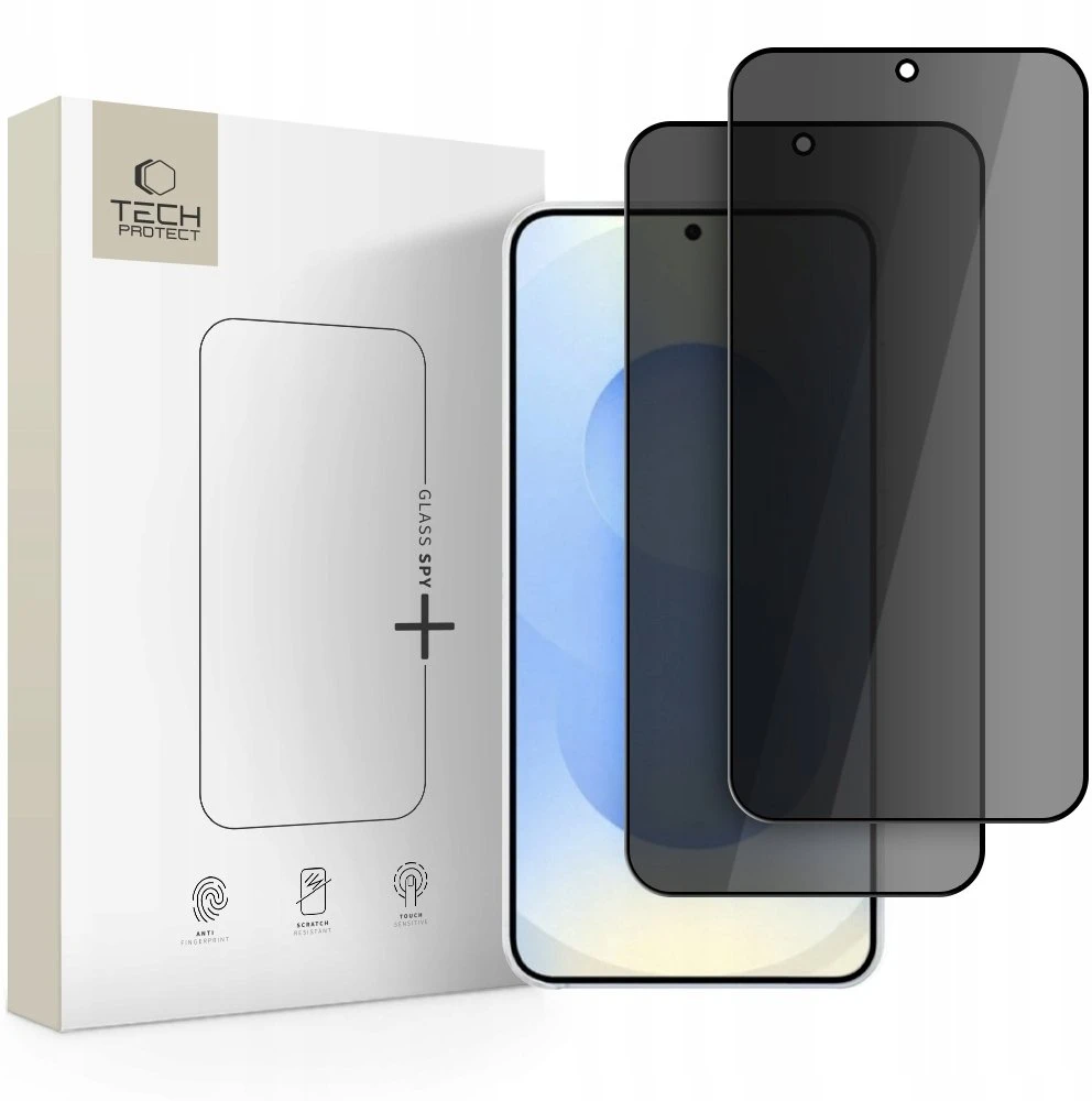 Tech-Protect Apsauginis stiklas SPY+ 2-pack Samsung Galaxy S26+ Plus su privatumo filtru