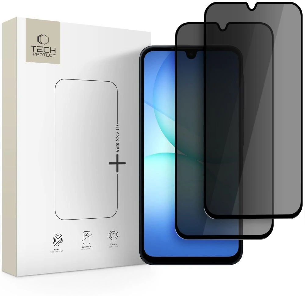 „Tech-Protect Glass Spy+“ 2 vnt. apsauginių stiklų „Samsung Galaxy A16 4G / 5G / A26 5G / A17 4G / 5G“ telefonui