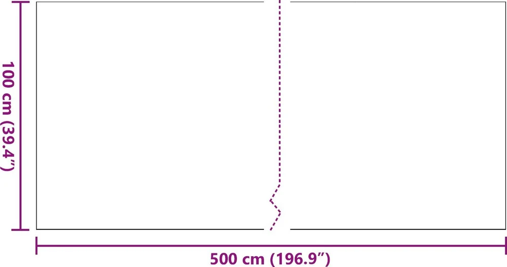 Dirbtinė žolė 500 x 100 x 3 cm PP & PE