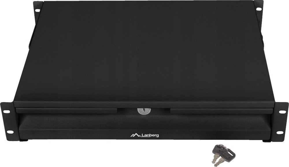 Lanberg stalčius 19" 2U 360mm juoda spintelėms