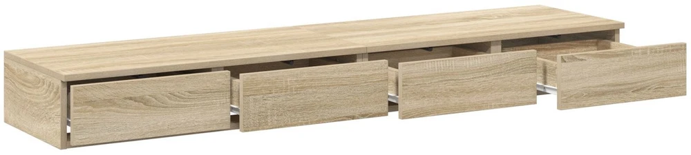 Lovos stalčiai Sonoma ąžuolas 160 x 36,5 x 16,5 cm