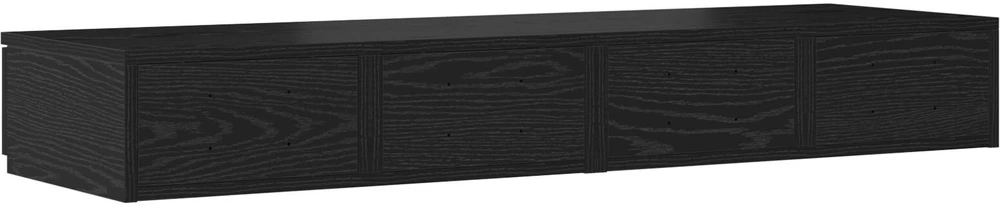 Lovos stalčiai Juodas ąžuolas 120 x 36,5 x 16,5 cm