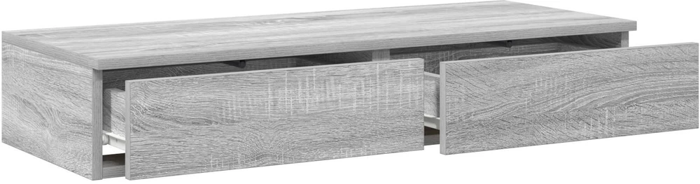 Lovos stalčiai su stalčių Pilkas Sonoma 75 x 36,5 x 16,5 cm