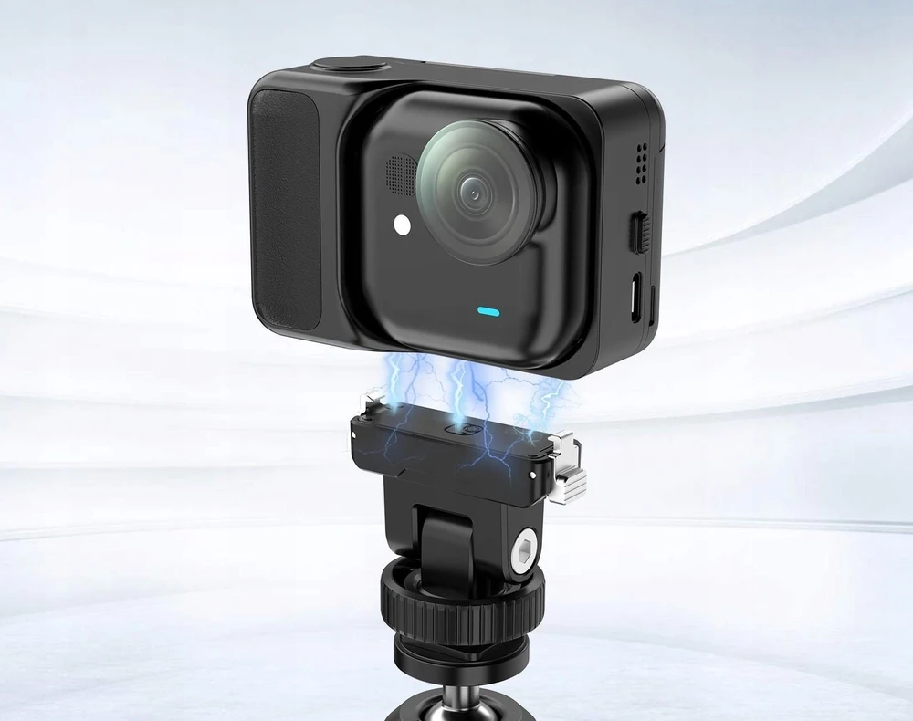 „Puluz“ greito atleidimo magnetinis laikiklis 1/4 colio sriegiui ir ISO tvirtinimo padui, skirtas „Insta360 Go Ultra“ / „Puluz“ / „Pu1073b“