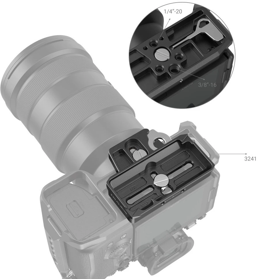 SMALLRIG 3162 QR PLATE FOR RS2 & RSC2 ARCA EXT.