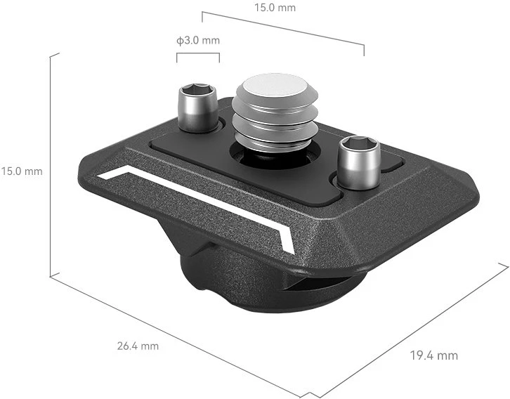 SmallRig 3730 Įstatomas Hawklock Mini universalus greito atlaisvinimo viršutinis laikiklis
