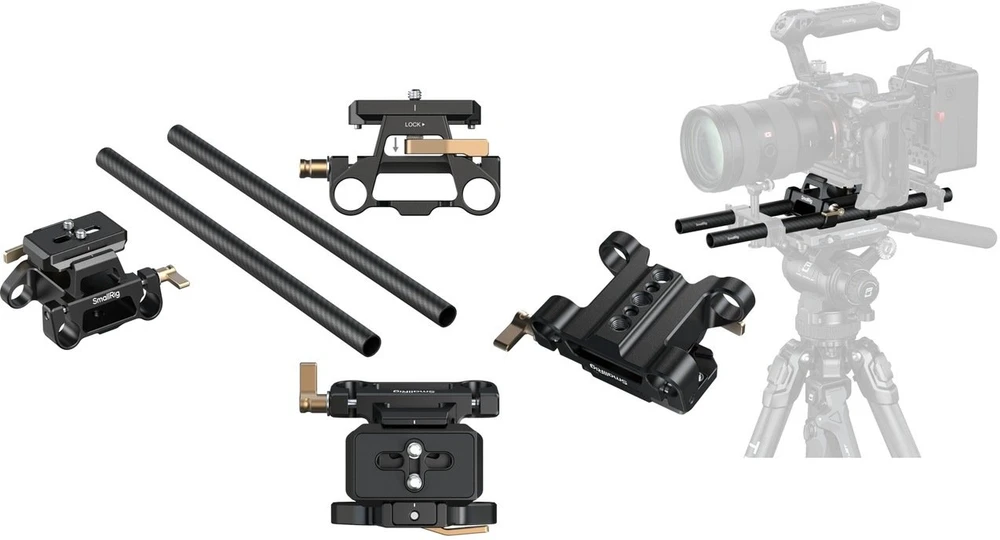 Szybkozłączka SmallRig Arca-Type Mount Plate with 15mm Dual Rod Clamp (6761)
