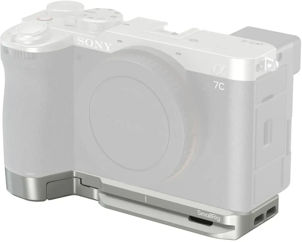 SmallRig 5482 Baseplate with Airtag Slot for Sony A7C II / A7CR Sidabrinis