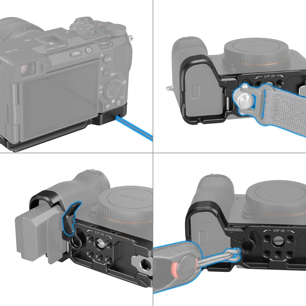 SMALLRIG 4438 BOTTOM MOUNT PLATE FOR SONY A7CII / A7CR (Juodas)