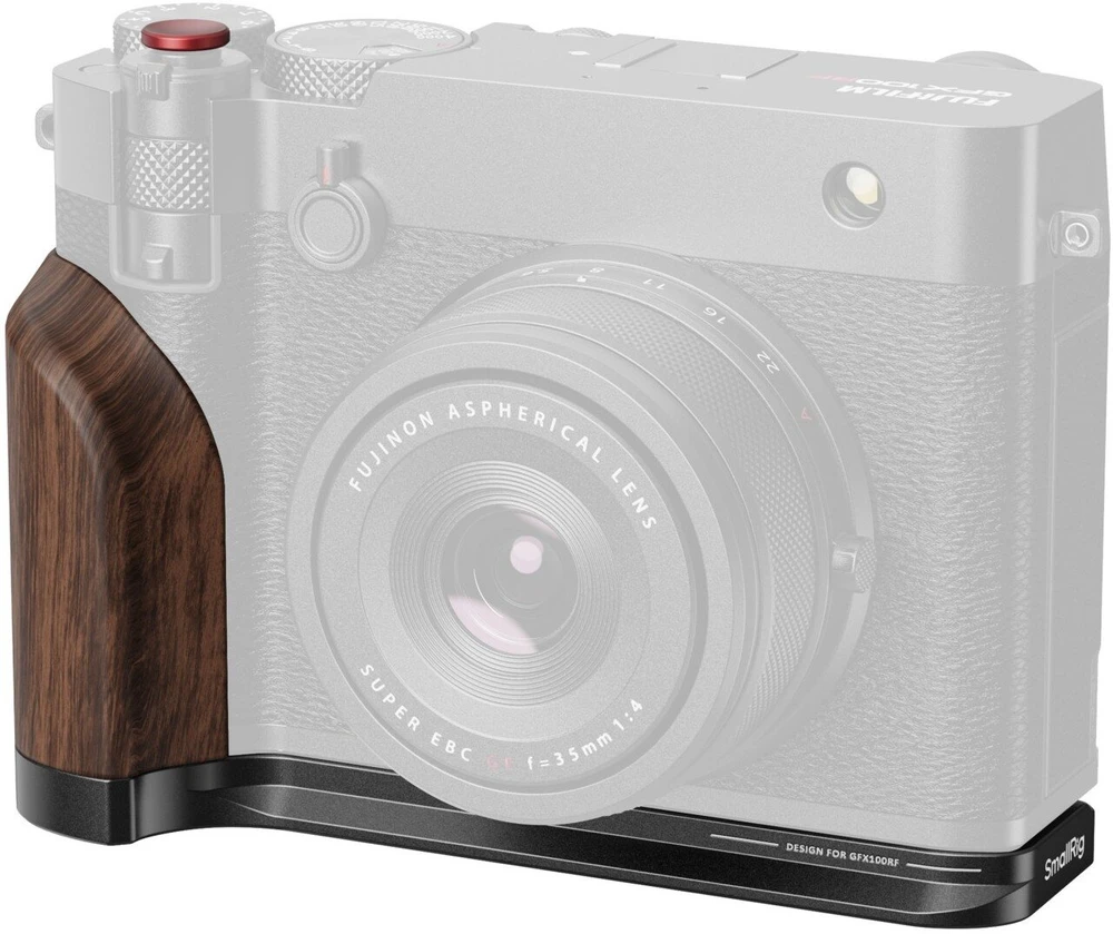 SmallRig L formos tvirtinimo plokštė su medine rankena FUJIFILM GFX100RF, juoda (5266)