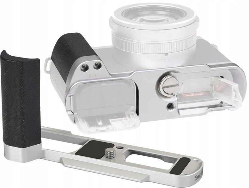 Szybkozłączka SmallRig L-Shaped Mount Plate Handle for Panasonic LUMIX L10 Sidabrinis (5701)