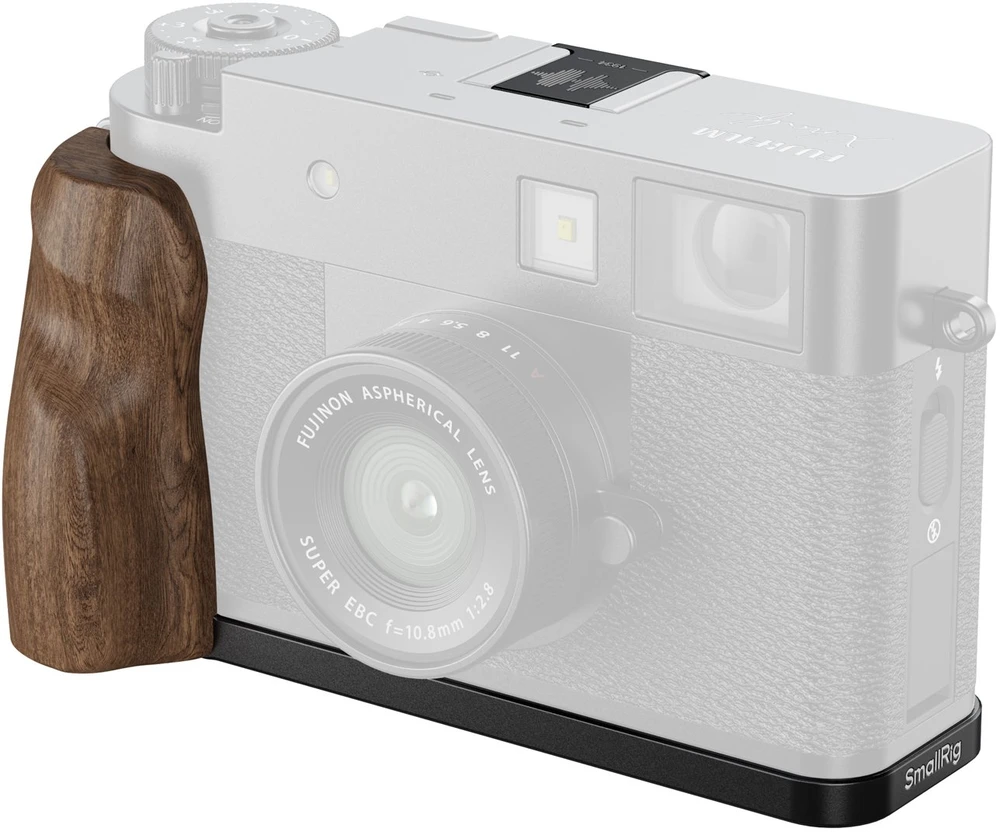 Szybkozłączka SmallRig L-Shaped Mount Plate with Wooden Handle for FUJIFILM X half Juodas (5224)