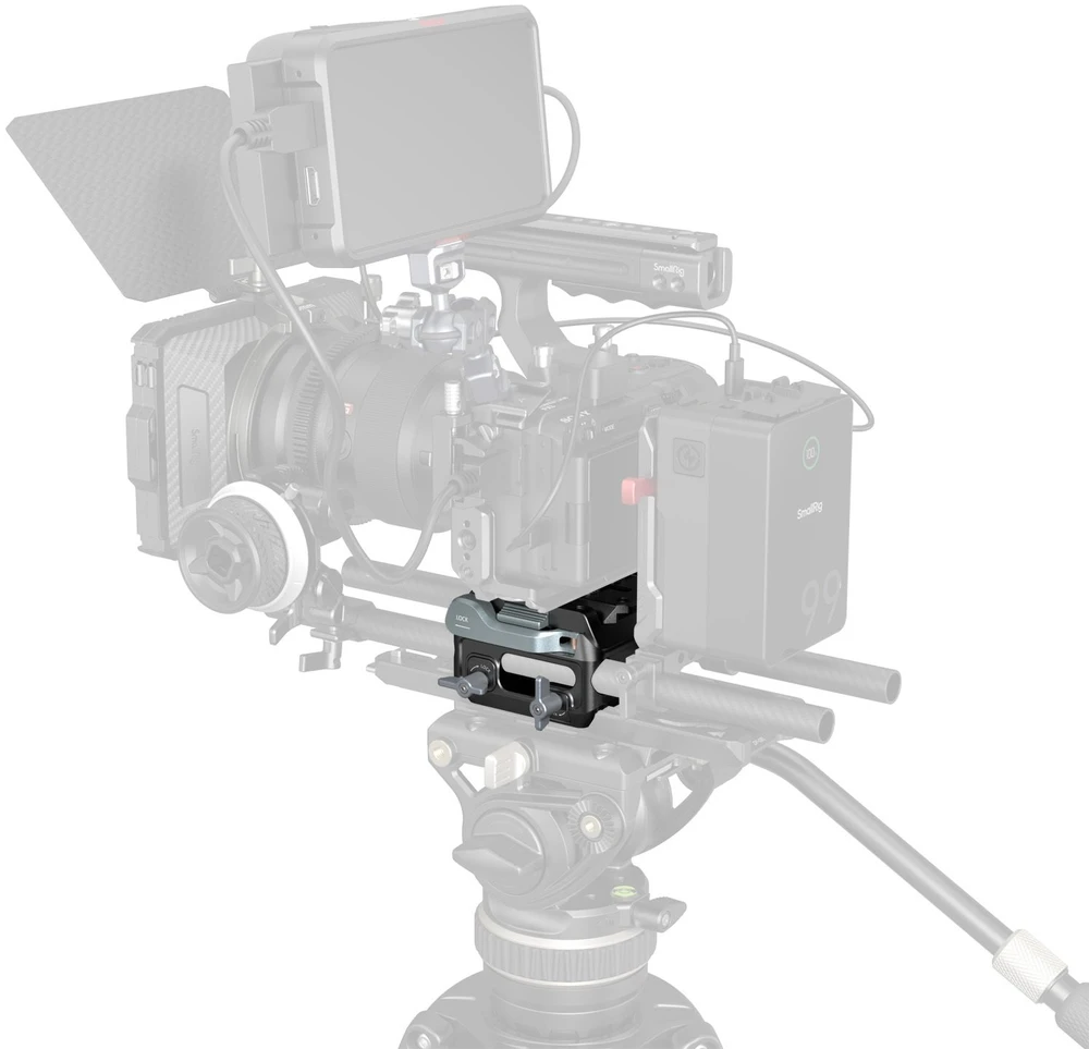 Szybkozłączka SmallRig Manfrotto-Type Mount Plate Kit with 15mm Dual Rod Clamp (5366)