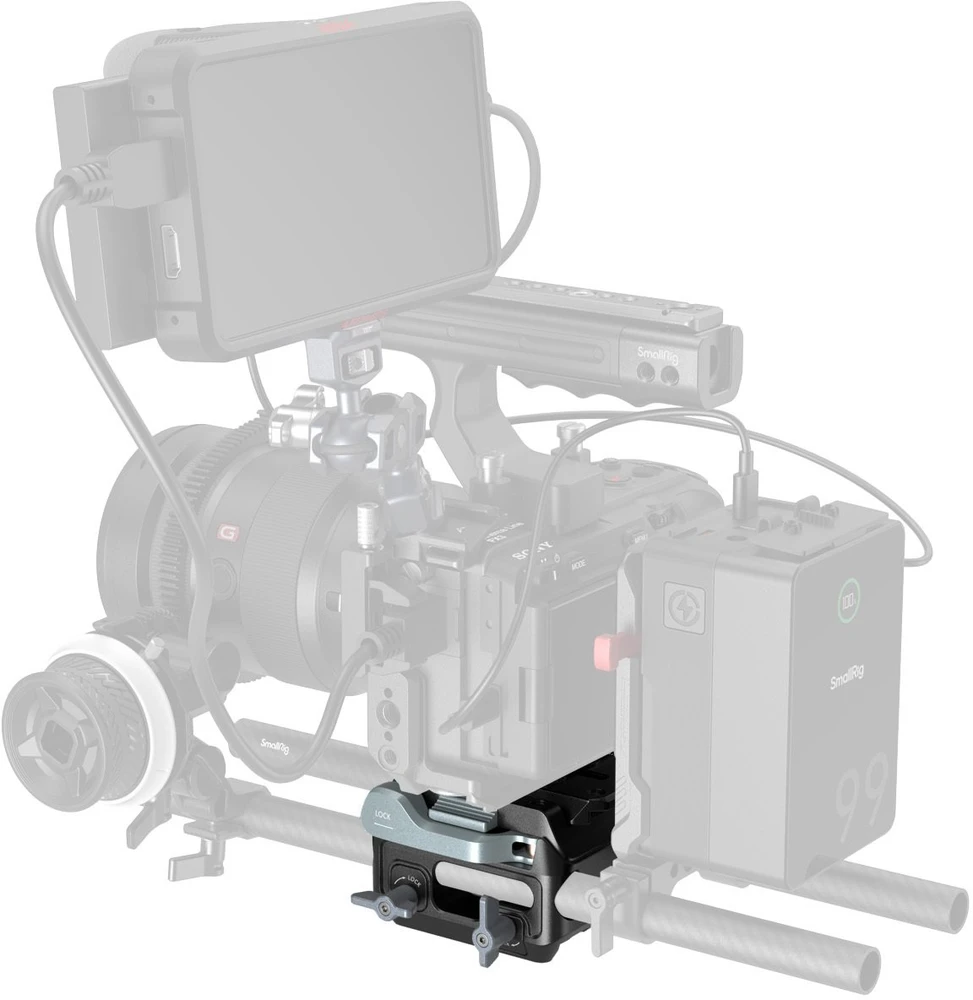 Szybkozłączka SmallRig Manfrotto-Type Mount Plate Kit with 15mm Dual Rod Clamp (5366)