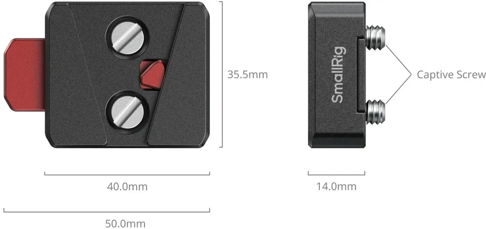 SmallRig 6021 Quick Release V-Lock Mount Plate Kit