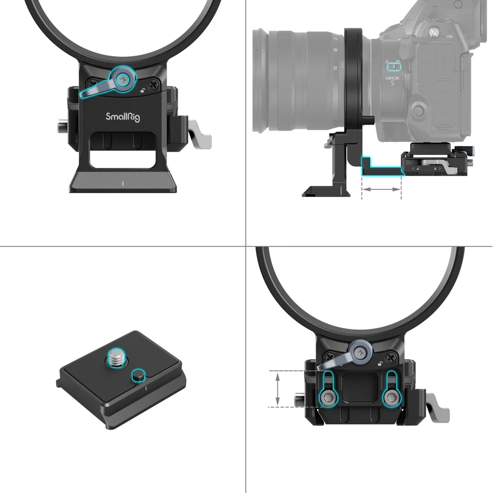 Szybkozłączka SmallRig Rotatable Horizontal-to-Vertical Mount Plate Kit for Nikon Z Cameras (4306)