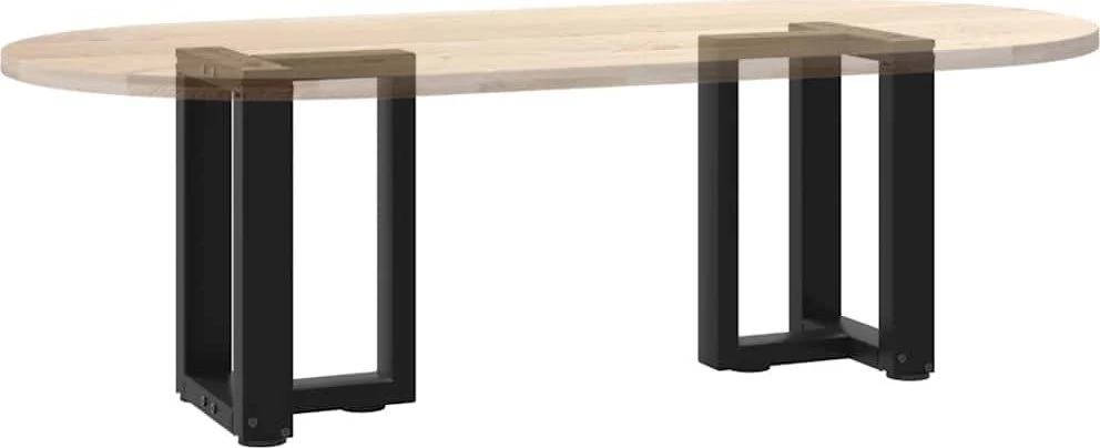 Kavos staliuko kojelės, T formos, 2 vnt., juodos, 28x25x(42-43) cm, plienas