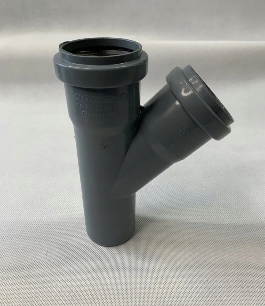 Armakan Vidaus kanalizacijos trišakis , Ø 50 / 50 mm, 45°