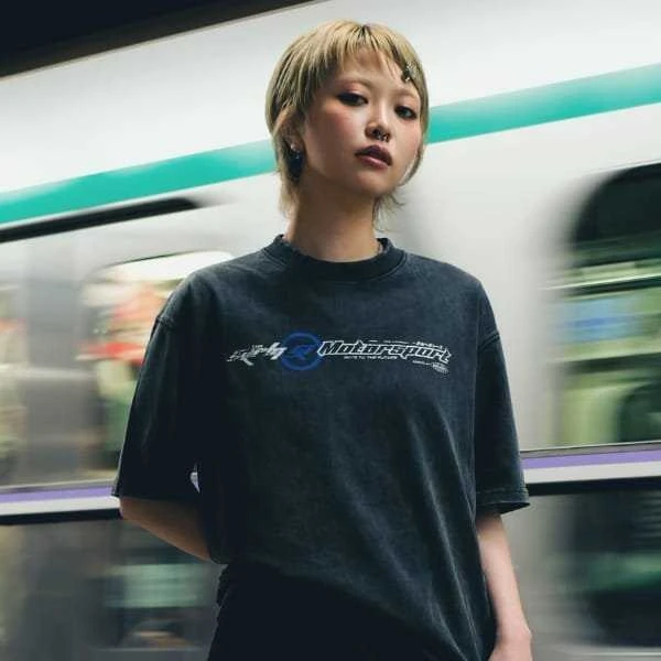 T-shirt Skinarma Asphalt L juodos spalvos