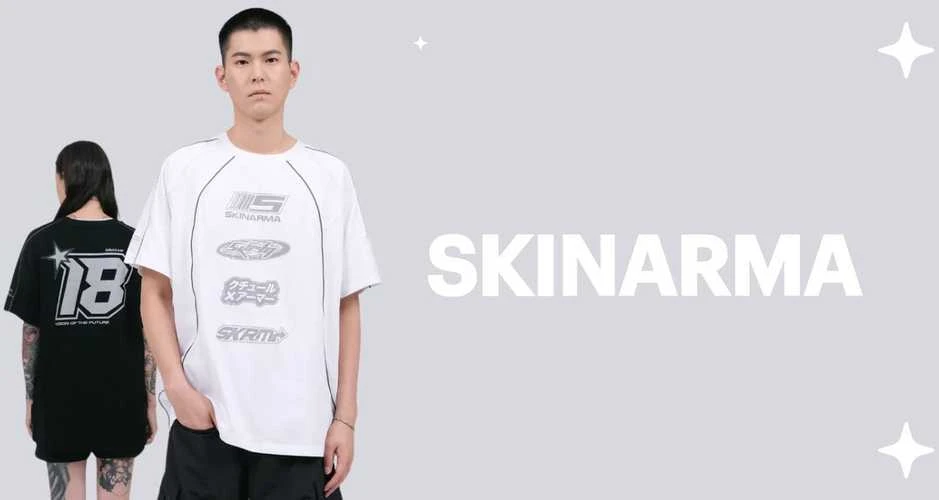 T-shirt Skinarma Delta M juodos spalvos