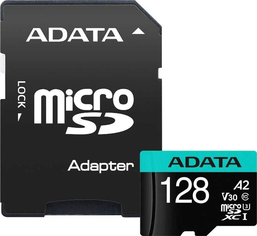 Atminties kortelė ADATA | Premier Pro | UHS-I U3 | 128 GB | micro SDXC | Flash atminties klasė 10 | su adapteriu