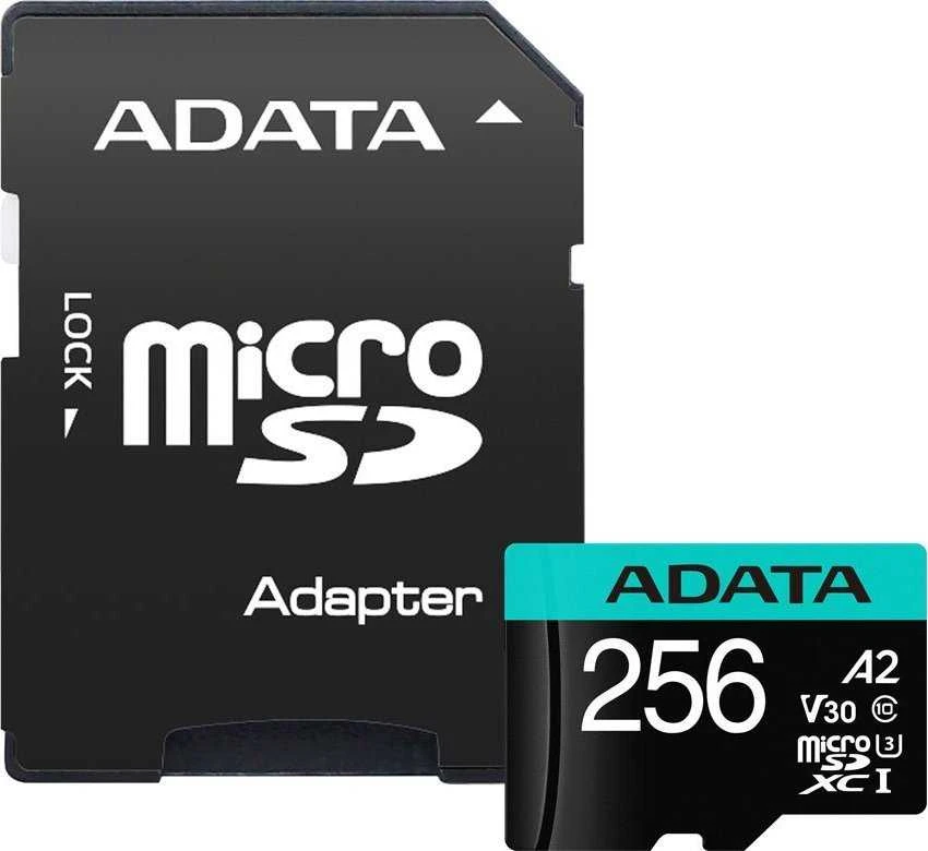 Atminties kortelė ADATA | Premier Pro | UHS-I U3 | 256 GB | micro SDXC | Flash atminties klasė 10 | su adapteriu